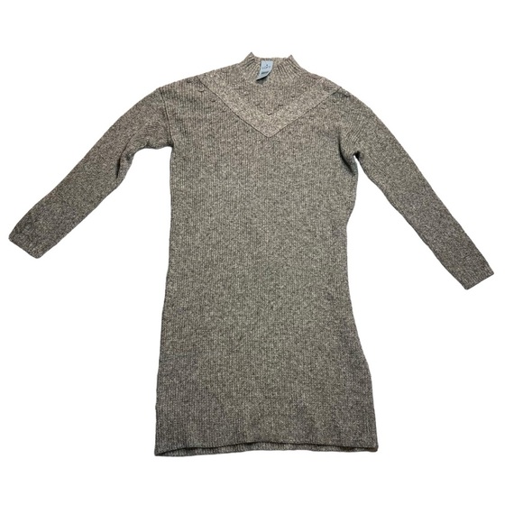 Loft Bobble Mock Neck Sweater Dress grey petite size Large New with tags. - Picture 4 of 8